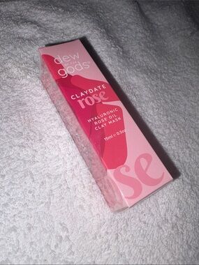 Dew of the Gods Claydate Rose Hyaluronic Rose Oil Clay Mask — Pink (Travel Size)